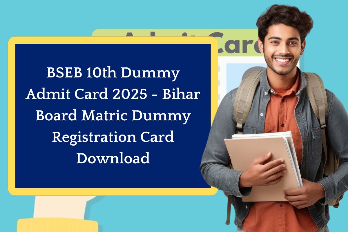 BSEB 10th Dummy Admit Card 2025 - Bihar Board Matric Dummy Registration Card Download