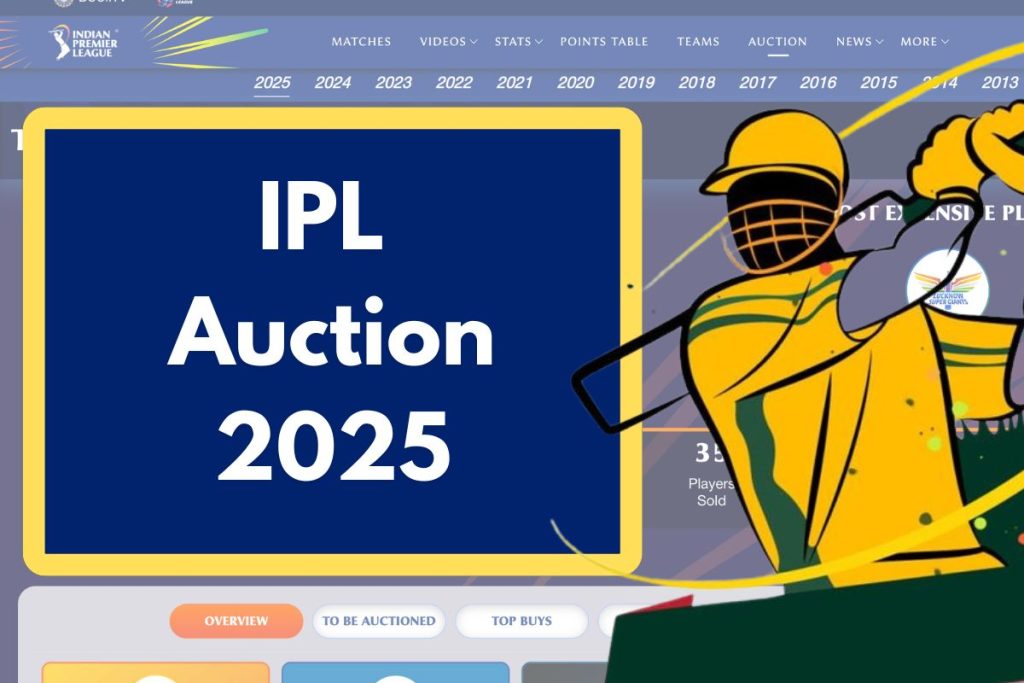 IPL Auction 2025 - iplt20.com Team Updates, Sold & UnSold Players & Top Buys