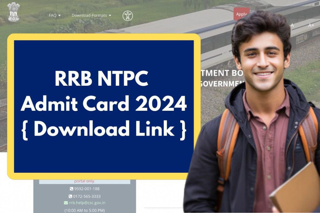 RRB NTPC Admit Card 2024 - rrbapply.gov.in CBT 1 Hall Ticket Region Wise