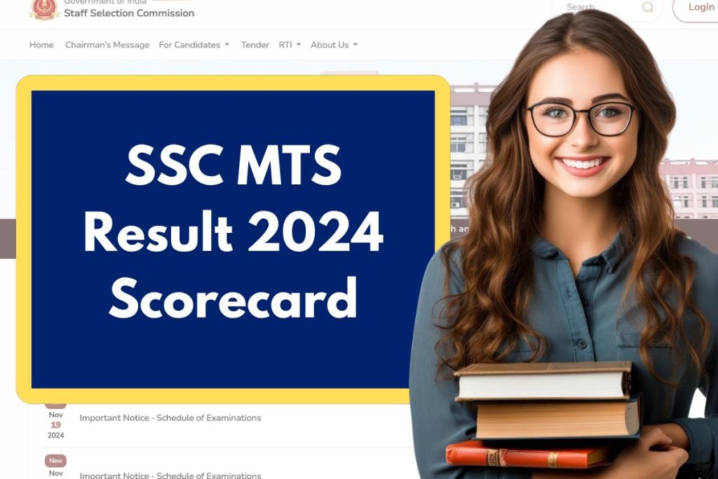 SSC MTS Result 2024 - ssc.gov.in MTS & Havaldar Paper 1 Scorecard and Marks